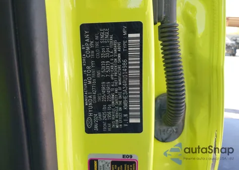 2024 Hyundai Kona Limited из США, поврежденный, VIN KM8HE3A34RU114986